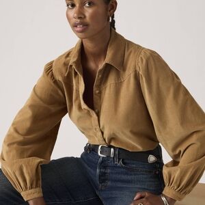 Levi's Women's JOURNEY WESTERN CORDUROY BLOUSE